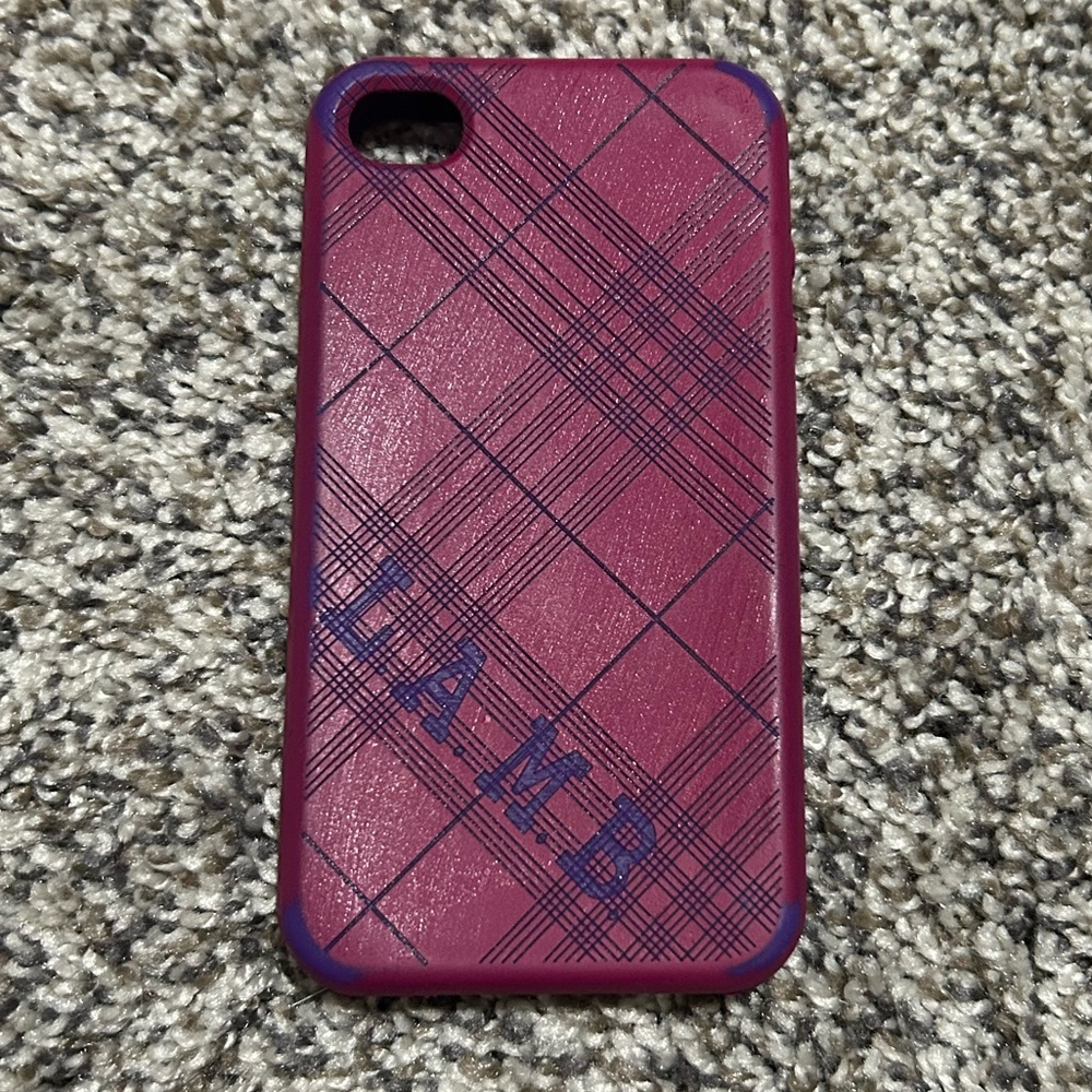 L.A.M.B. Pink Plaid Phone Case for an Old iPhone